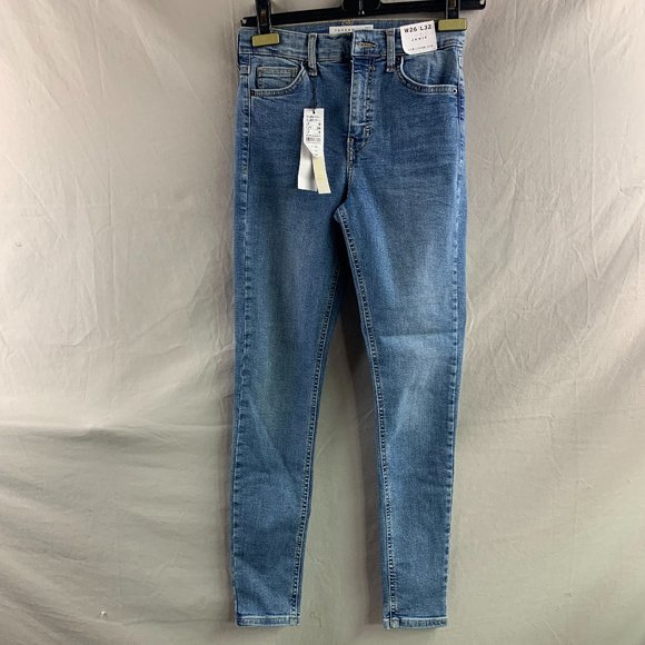Topshop Denim - NWT Topshop Moto Jamie High Rise Skinny Jeans Blue Size 26"